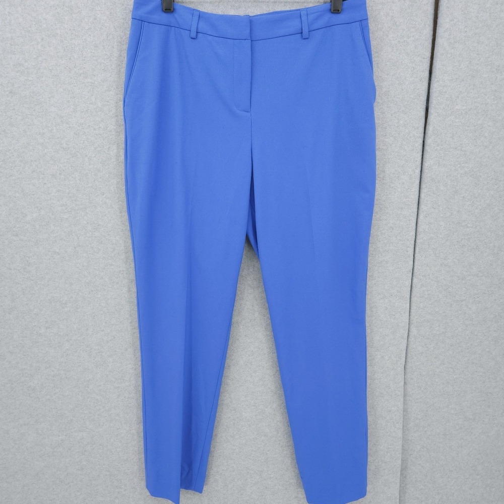 Tahari ASL Classic Straight Leg Pacific Blue Dress Pants Womens Size 10